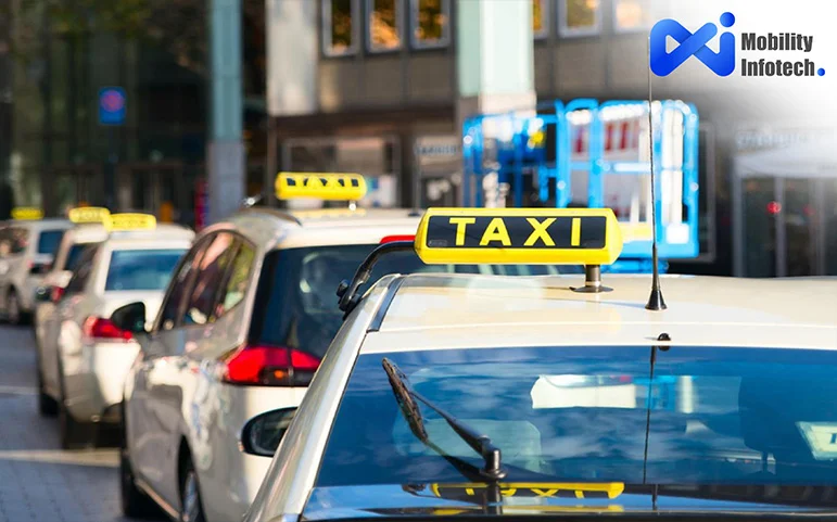 standing taxis line by line