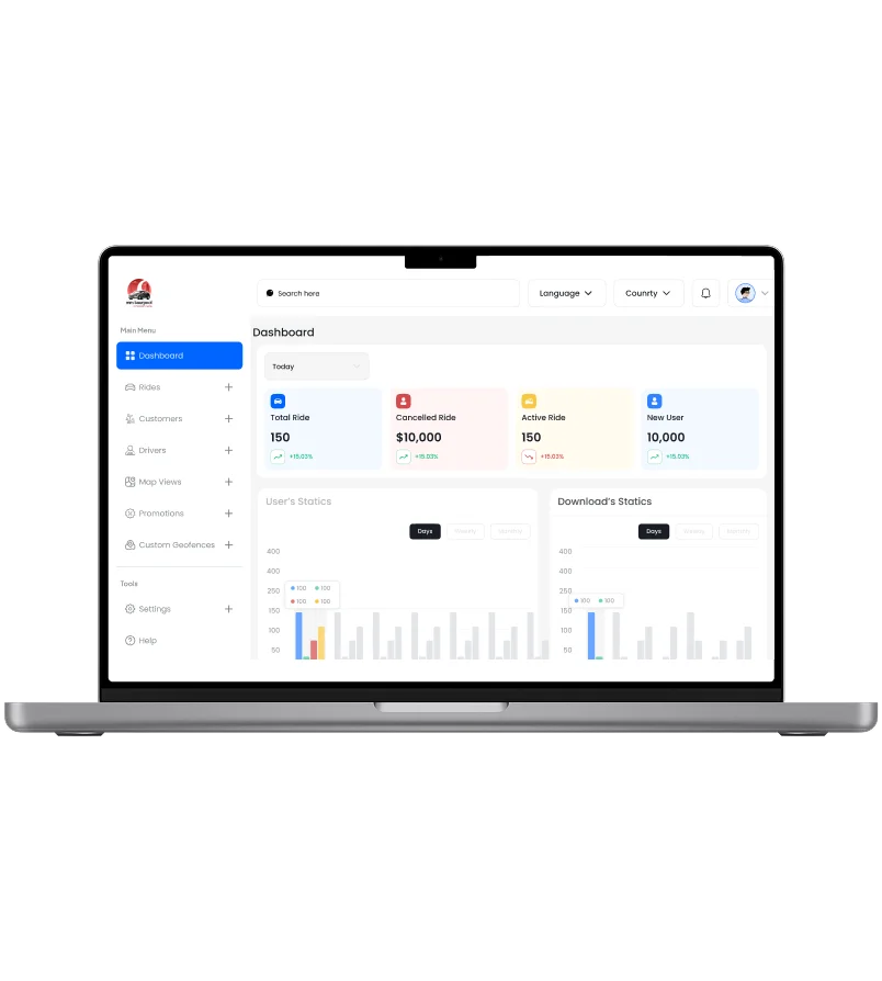 MM TourPool admin dashboard interface