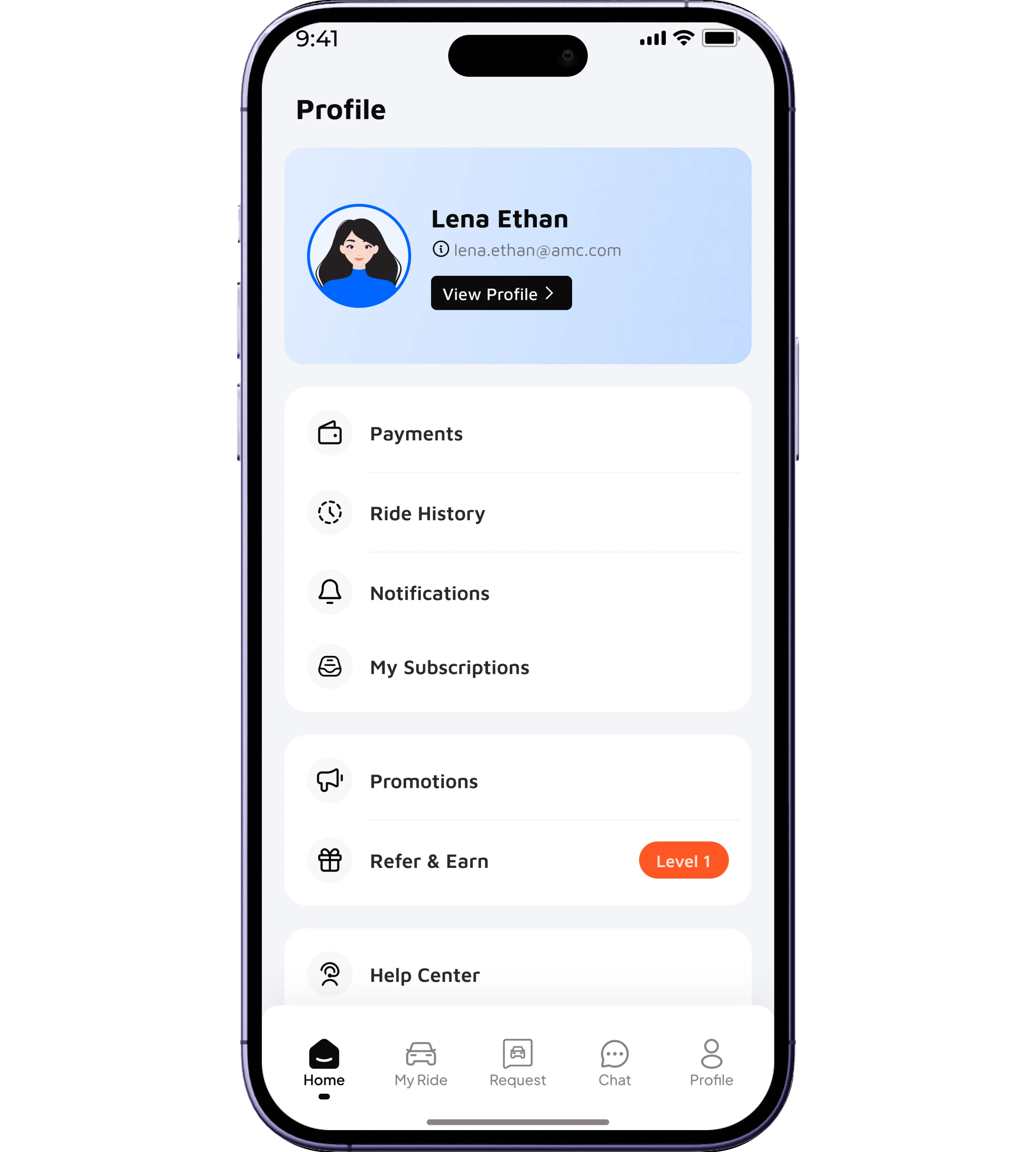 hytchU driver app interface