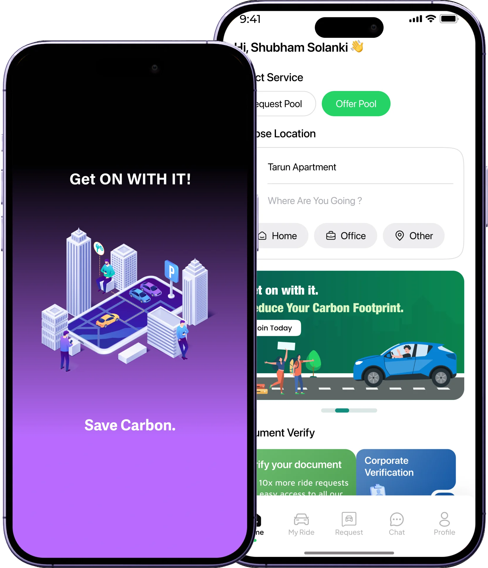 GoWi app interface